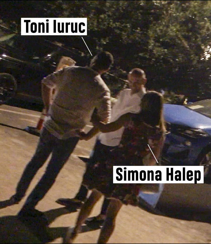 Simona Halep, îmbrățișări cu iubi într-o parcare din Mamaia
