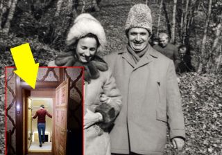 Colaj cu imagini de la buncărul secret al familiei Ceaușeascu